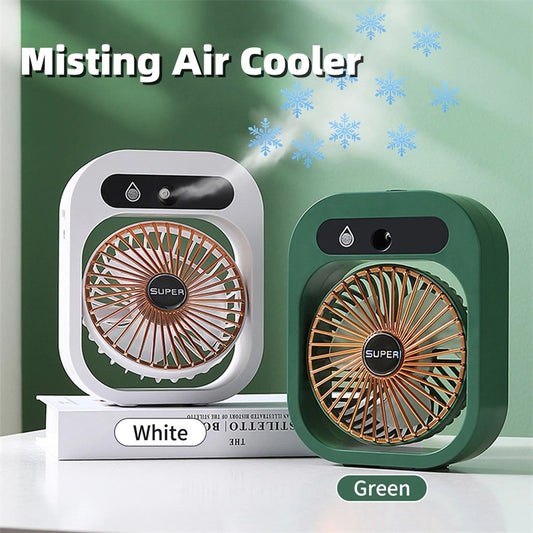 Air Conditioning Fan Desk Misting Fan Air Cooler Cooling USB Rechargeable Mist Fan For Home