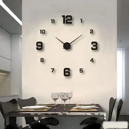 Wall Clock Wall Decal Home Silent Clock Living Room Office Wall Decoration