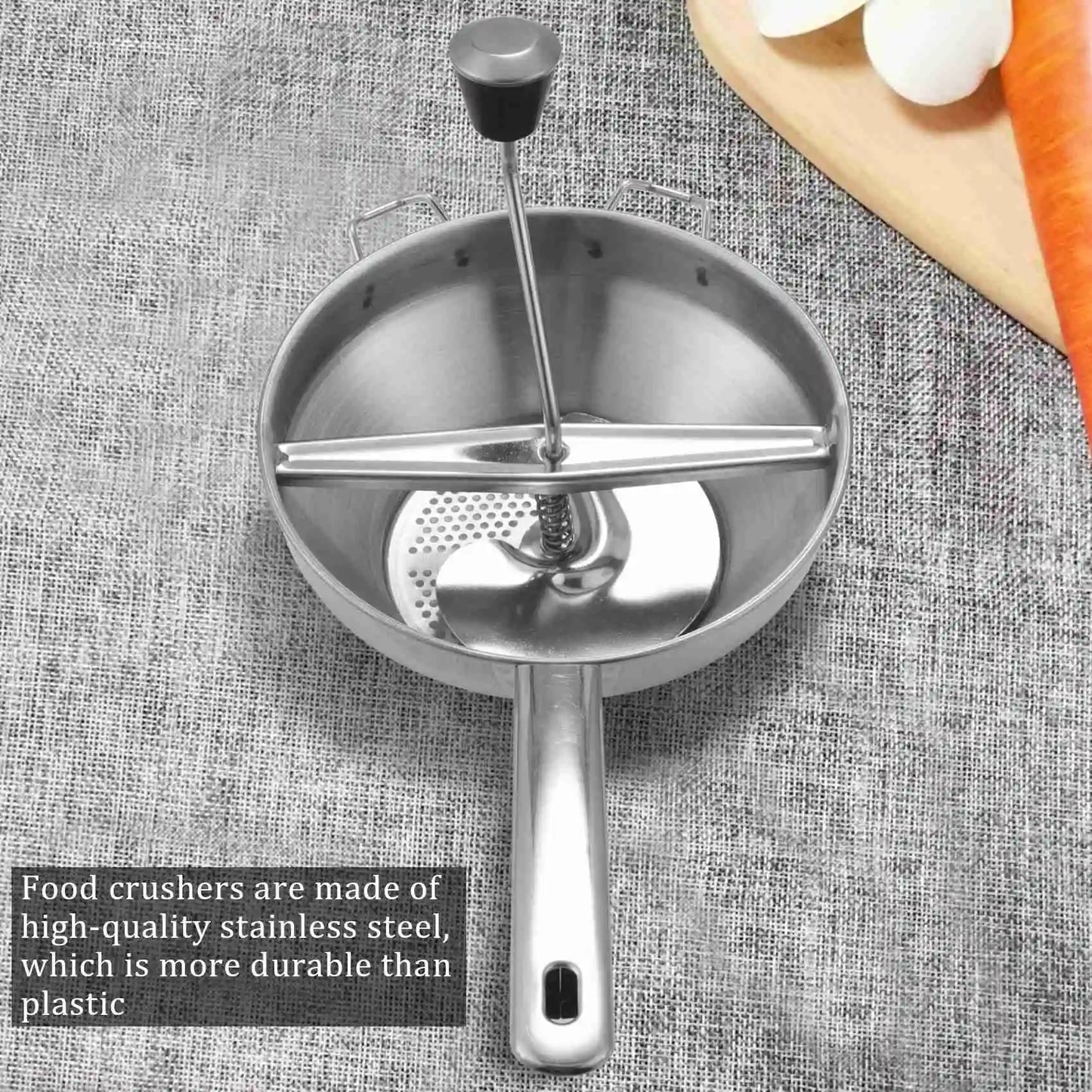 Stainless Steel Rotary Food Mill Great for Making Puree or Soups of Vegetables Home Kitchen Tools