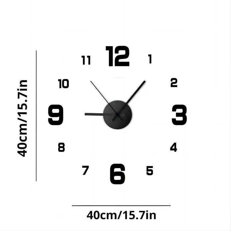 Wall Clock Wall Decal Home Silent Clock Living Room Office Wall Decoration